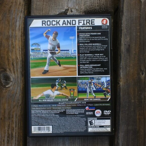 Play Station 2 MVP 07 NCAA BASEBALL Video Game ESPN Sony PlayStation PS2 - Picture 2 of 3